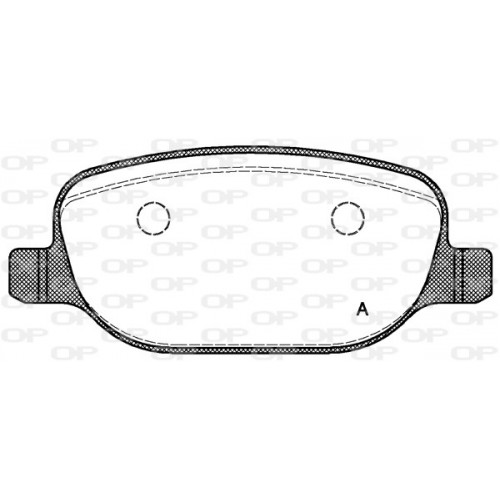 BRAKE PADS OPEN PARTS 1PCS 