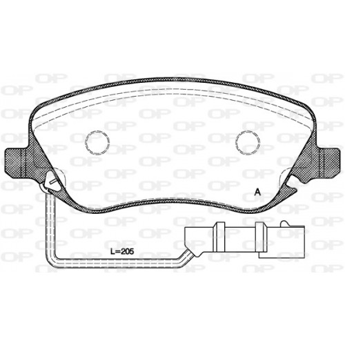 BRAKE PADS OPEN PARTS 1PCS 