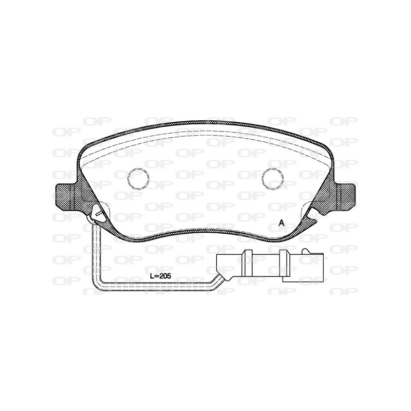 BRAKE PADS OPEN PARTS 1PCS 