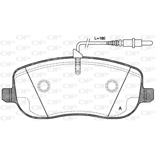 BRAKE PADS OPEN PARTS 1PCS 