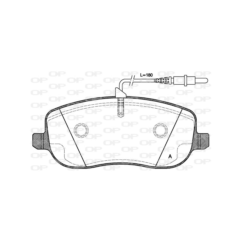 BRAKE PADS OPEN PARTS 1PCS 