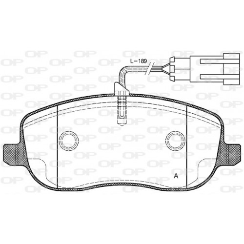 BRAKE PADS OPEN PARTS 1PCS 