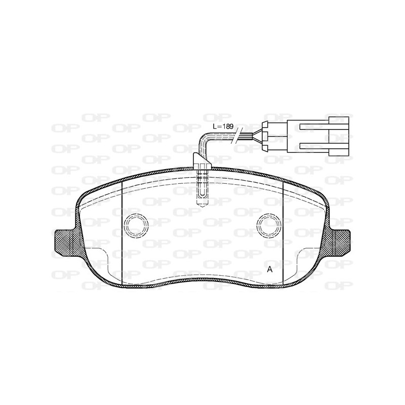 BRAKE PADS OPEN PARTS 1PCS 