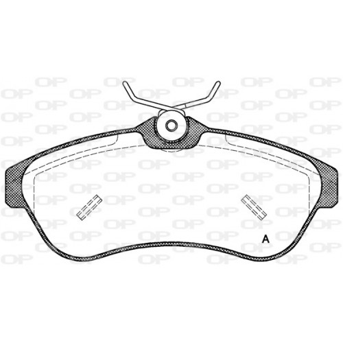 BRAKE PADS OPEN PARTS 1PCS 