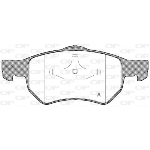 BRAKE PADS OPEN PARTS 1PCS 