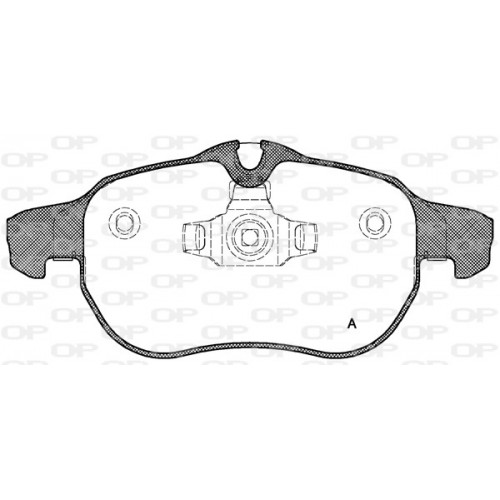 BRAKE PADS OPEN PARTS 1PCS 