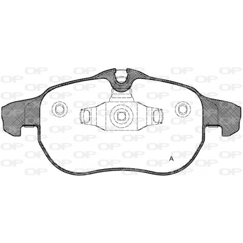 BRAKE PADS OPEN PARTS 1PCS 