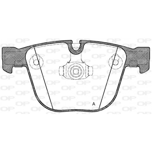 BRAKE PADS OPEN PARTS 1PCS 