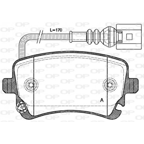 BRAKE PADS OPEN PARTS 1PCS 