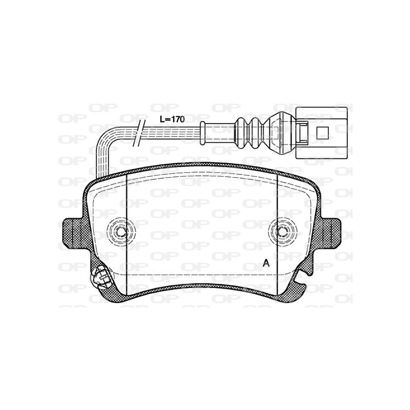 BRAKE PADS OPEN PARTS 1PCS 