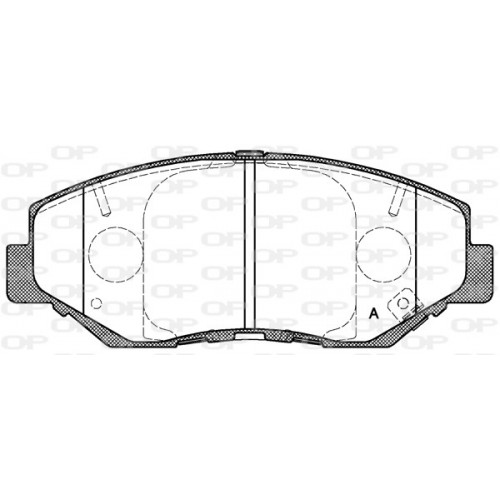 BRAKE PADS OPEN PARTS 1PCS 