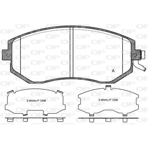 BRAKE PADS OPEN PARTS 1PCS 