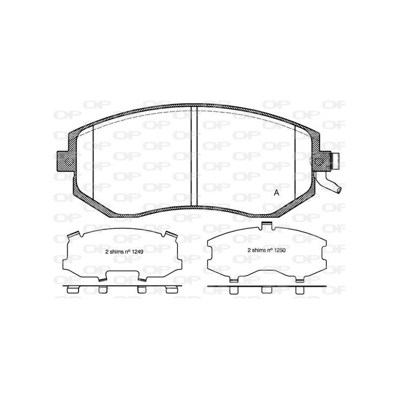 BRAKE PADS OPEN PARTS 1PCS 