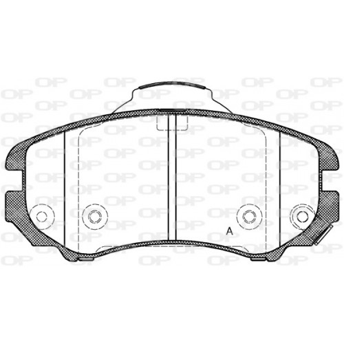 BRAKE PADS OPEN PARTS 1PCS 