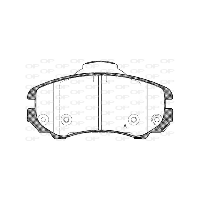 BRAKE PADS OPEN PARTS 1PCS 