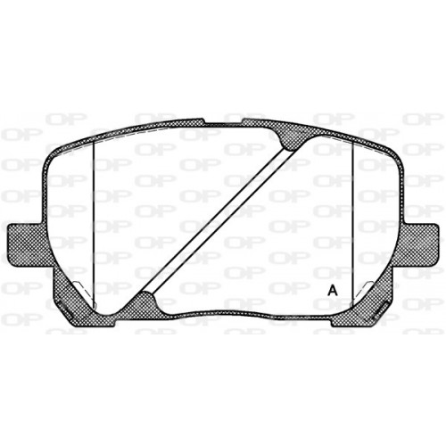 BRAKE PADS OPEN PARTS 1PCS 