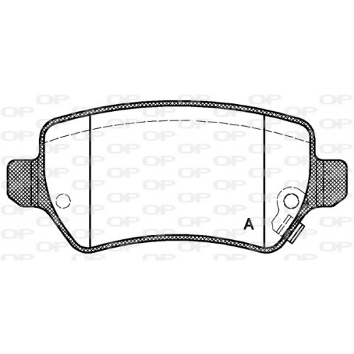 BRAKE PADS OPEN PARTS 1PCS 