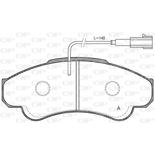 BRAKE PADS OPEN PARTS 1PCS 