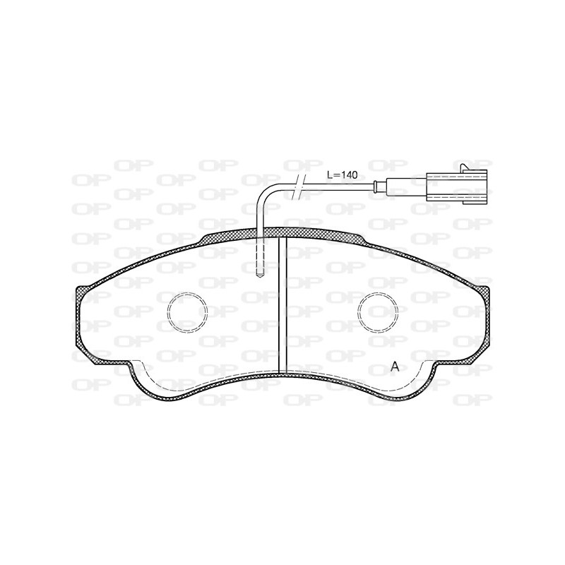 BRAKE PADS OPEN PARTS 1PCS 