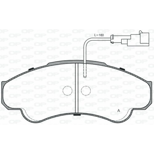 BRAKE PADS OPEN PARTS 1PCS 