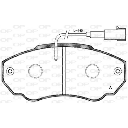 BRAKE PADS OPEN PARTS 1PCS 