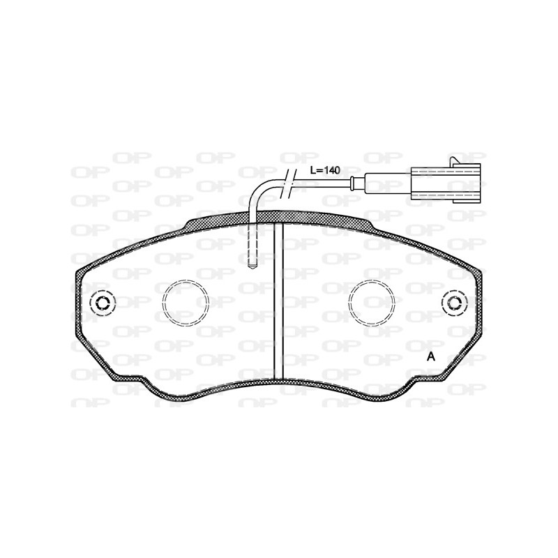 BRAKE PADS OPEN PARTS 1PCS 