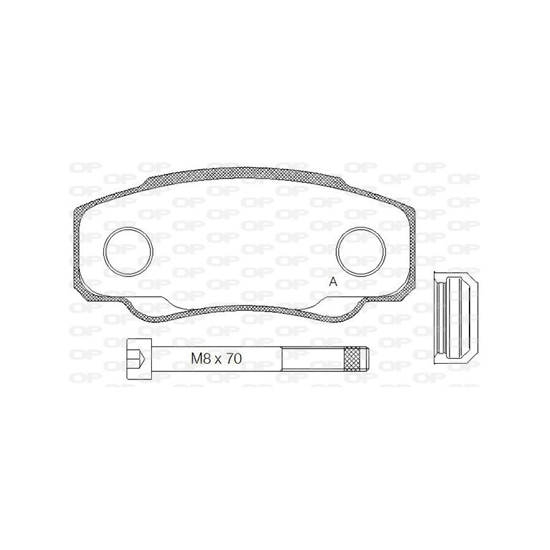 BRAKE PADS OPEN PARTS 1PCS 