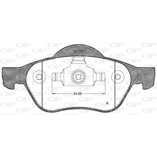 BRAKE PADS OPEN PARTS 1PCS 