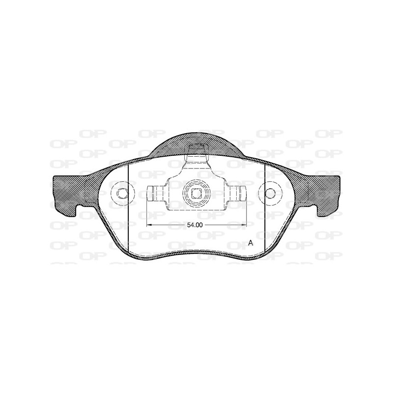 BRAKE PADS OPEN PARTS 1PCS 