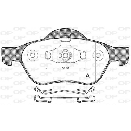 BRAKE PADS OPEN PARTS 1PCS 