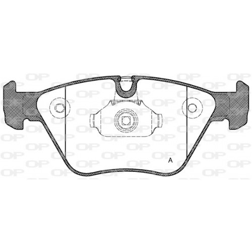 BRAKE PADS OPEN PARTS 1PCS 