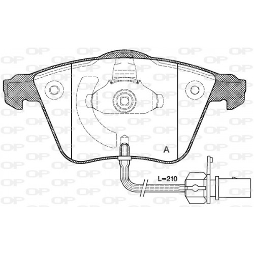 BRAKE PADS OPEN PARTS 1PCS 