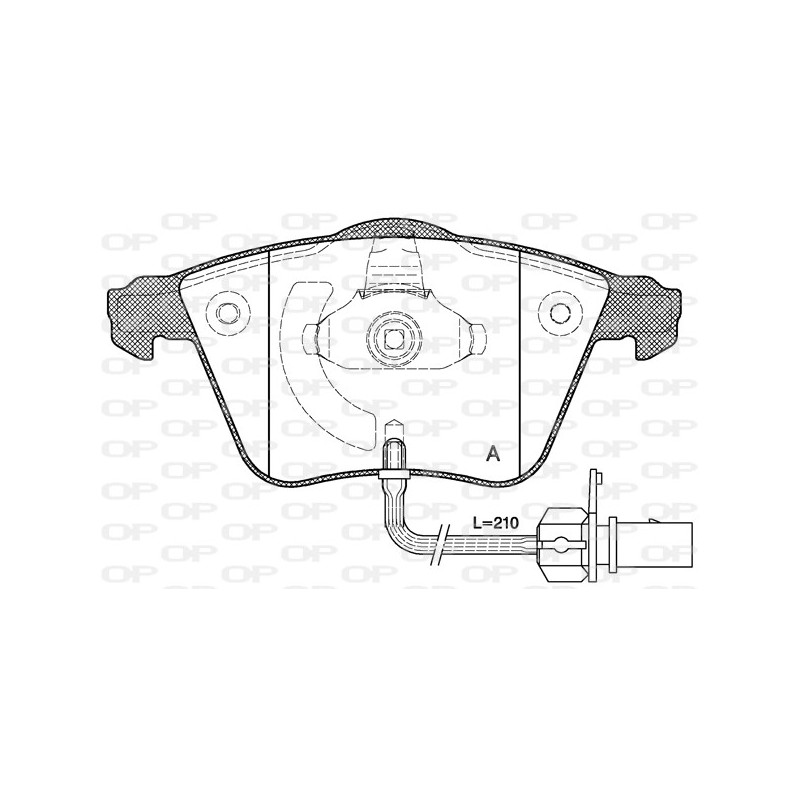 BRAKE PADS OPEN PARTS 1PCS 