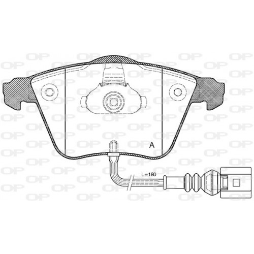 BRAKE PADS OPEN PARTS 1PCS 