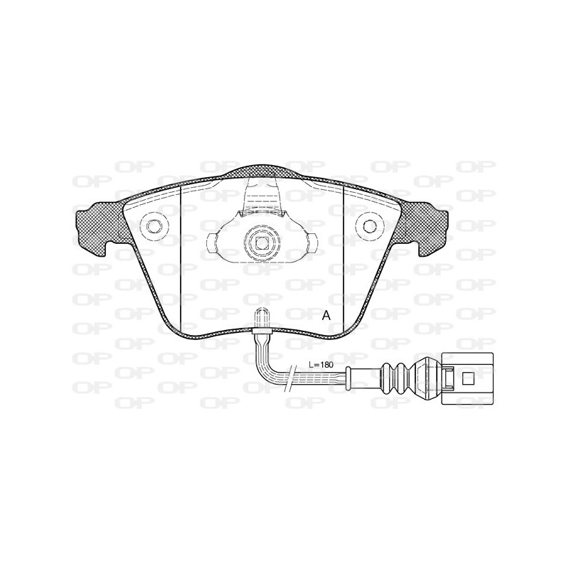 BRAKE PADS OPEN PARTS 1PCS 