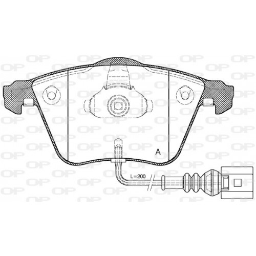 BRAKE PADS OPEN PARTS 1PCS 