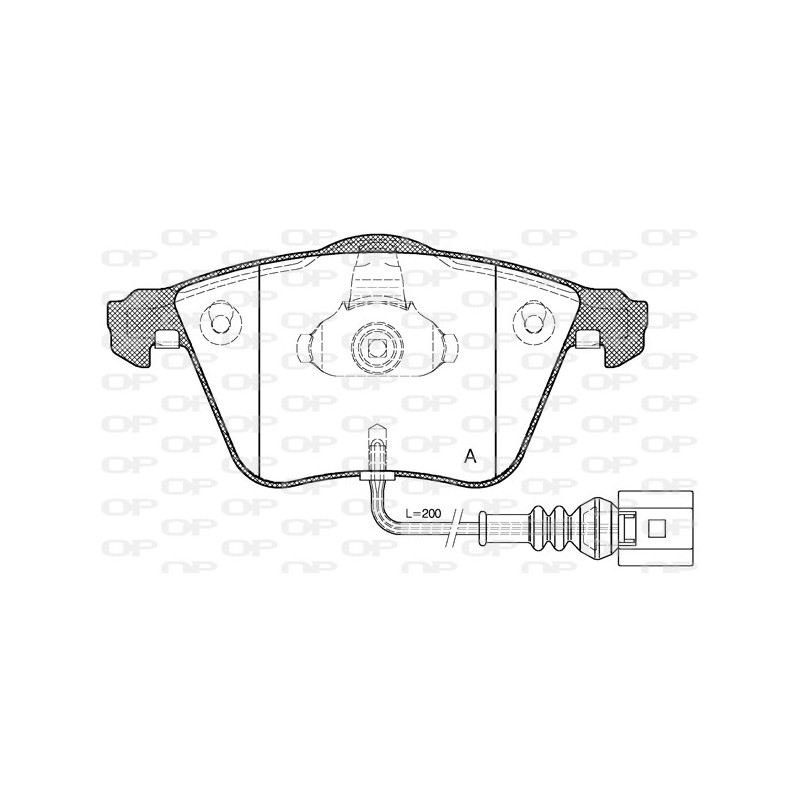 BRAKE PADS OPEN PARTS 1PCS 