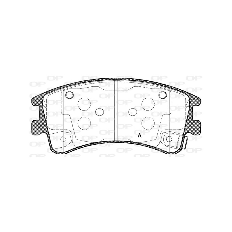 BRAKE PADS OPEN PARTS 1PCS 