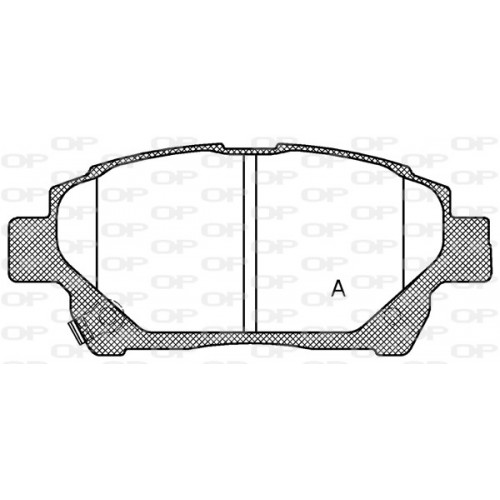 BRAKE PADS OPEN PARTS 1PCS 