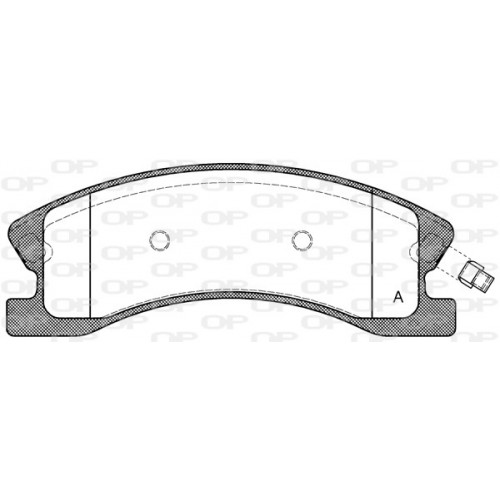 BRAKE PADS OPEN PARTS 1PCS 