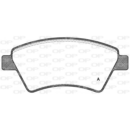 BRAKE PADS OPEN PARTS 1PCS 