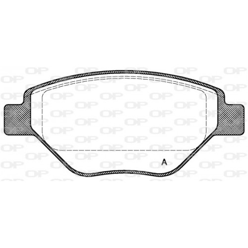 BRAKE PADS OPEN PARTS 1PCS *ESAURIM 