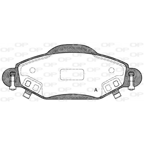 BRAKE PADS OPEN PARTS 1PCS 