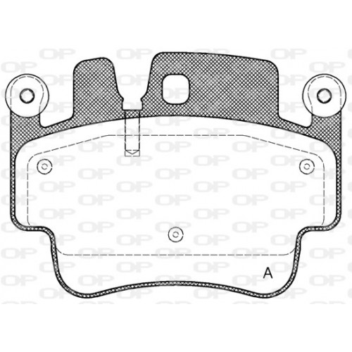 BRAKE PADS OPEN PARTS 1PCS *ESAURIM 