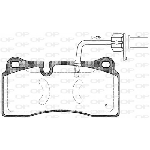 BRAKE PADS OPEN PARTS 1PCS ... 