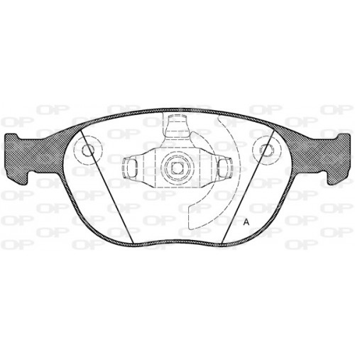 BRAKE PADS OPEN PARTS 1PCS 