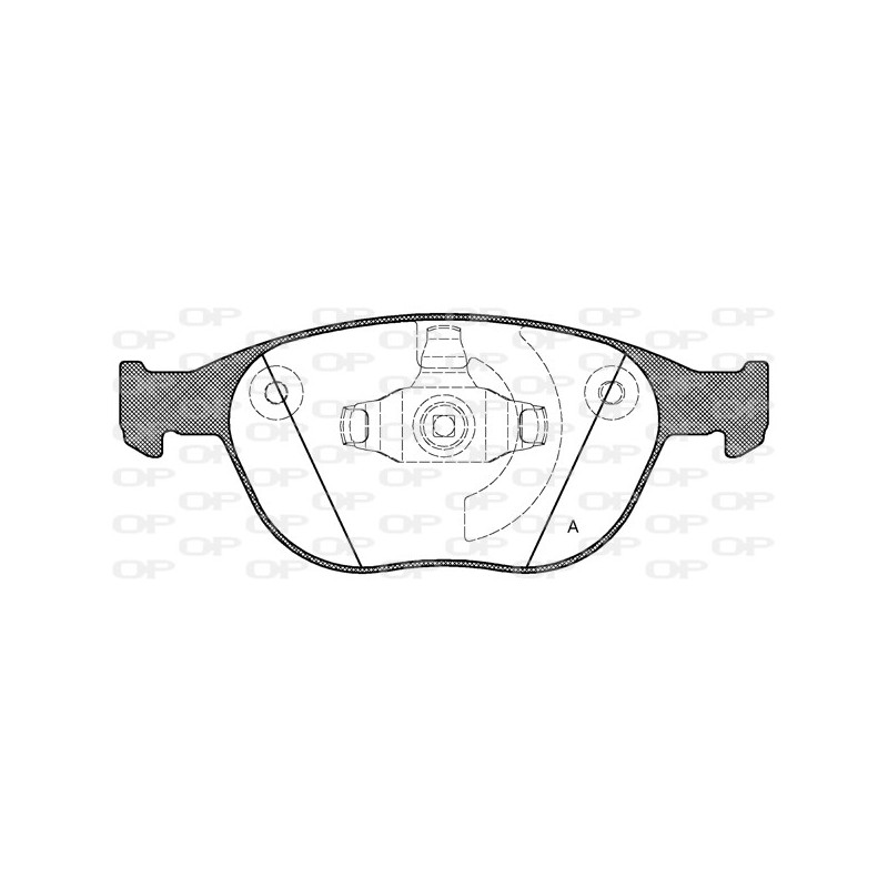 BRAKE PADS OPEN PARTS 1PCS 