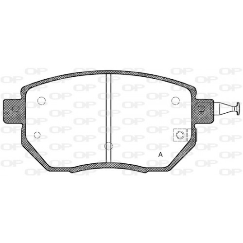 BRAKE PADS OPEN PARTS 1PCS *ESAURIM 