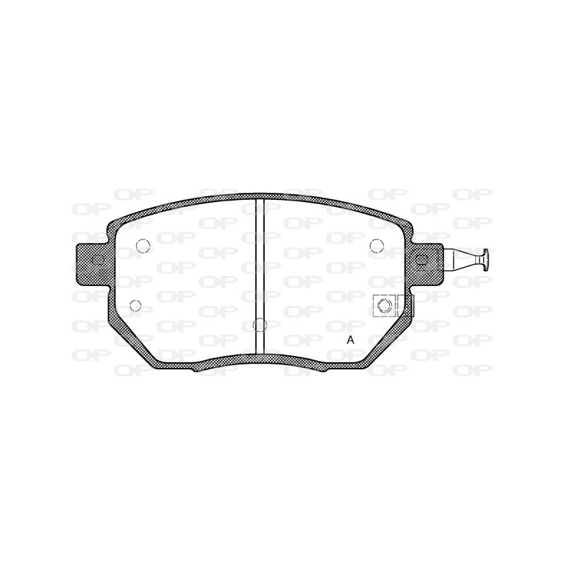 BRAKE PADS OPEN PARTS 1PCS *ESAURIM 