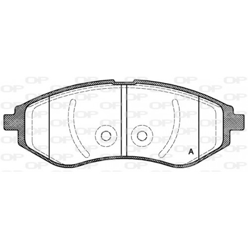 BRAKE PADS OPEN PARTS 1PCS 